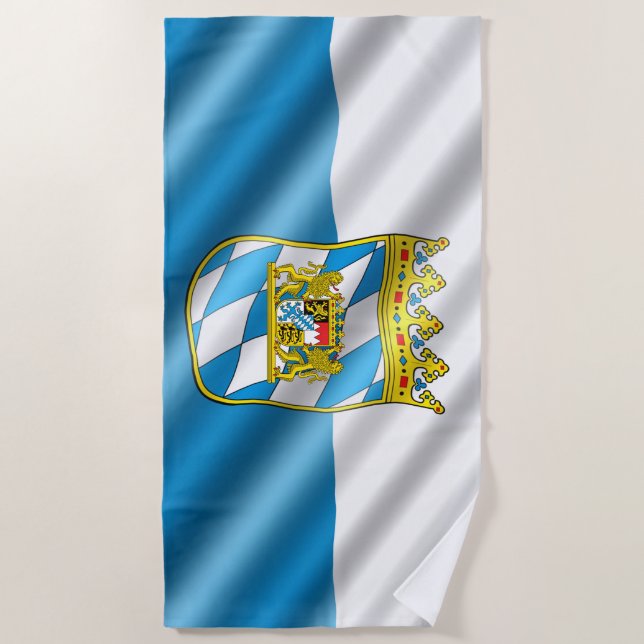 Bavarian flag beach towel (Front)