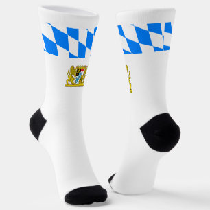 Bavarian flag-coat of arms socks