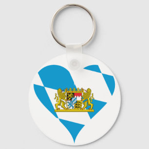 Bavarian flag key ring