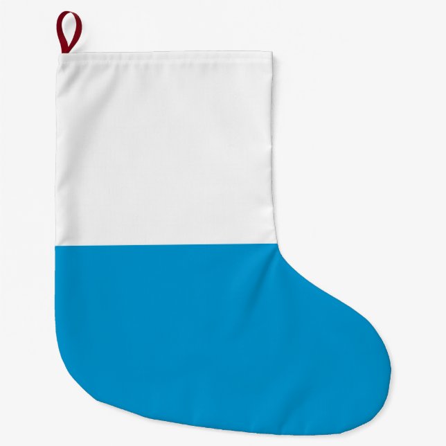 Bavarian Flag Large Christmas Stocking (Front)
