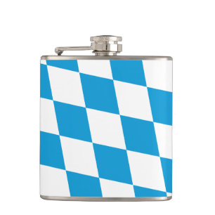 Bavarian Flag Oktoberfest Hip Flask