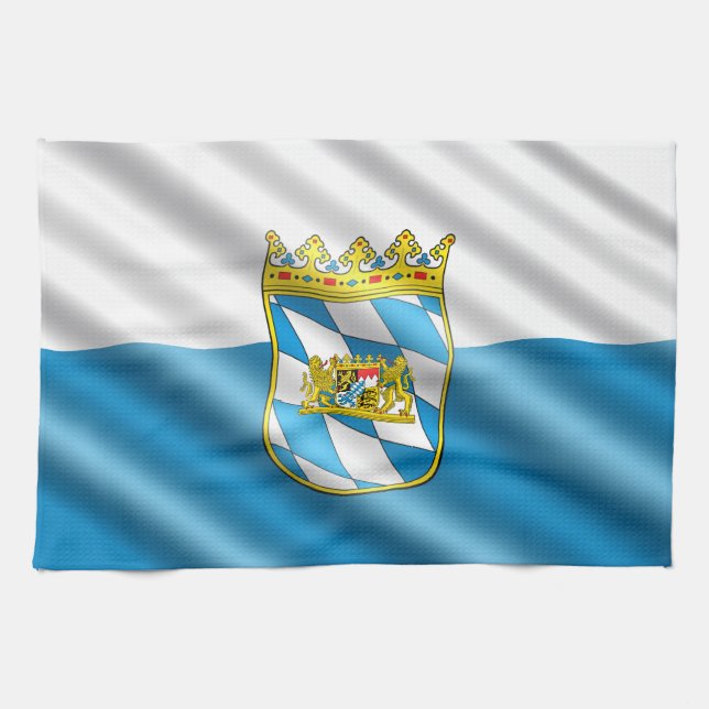 Bavarian flag tea towel (Horizontal)