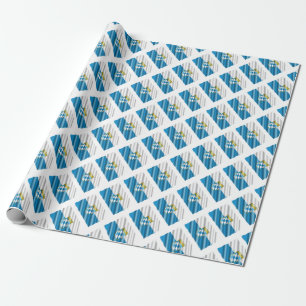 Bavarian flag wrapping paper