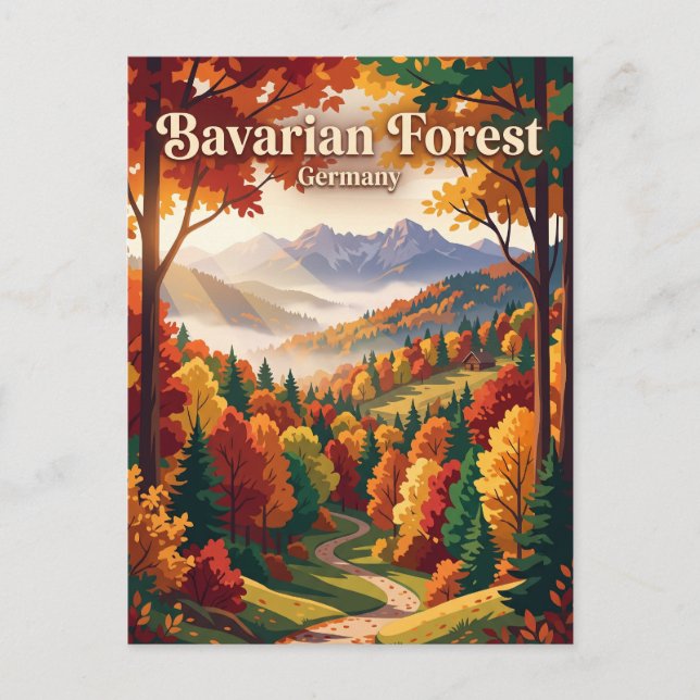 Bavarian Forest Germany Postcard (Front)