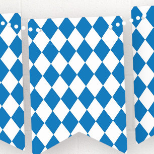 Bavarian Geometric Pattern for Oktoberfest. Bunting