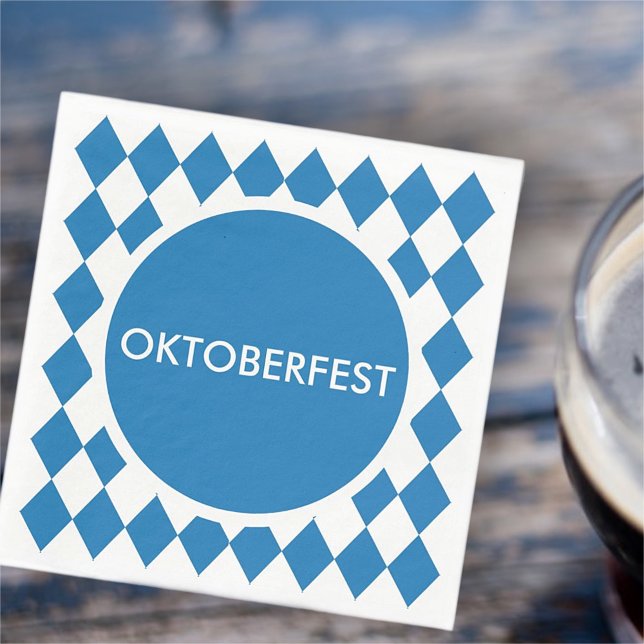 Bavarian Geometric Pattern for Oktoberfest. Napkin (Creator Uploaded)