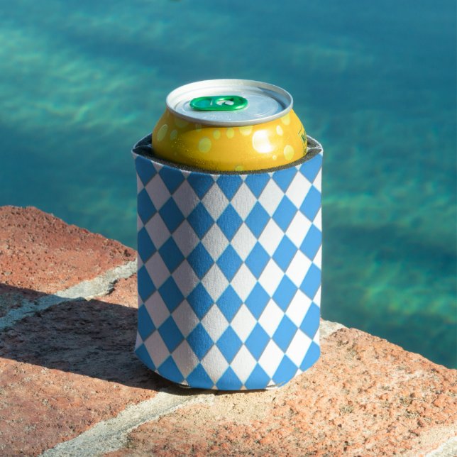 Bavarian Geometric pattern Oktoberfest  Can Cooler (In Situ Pool)
