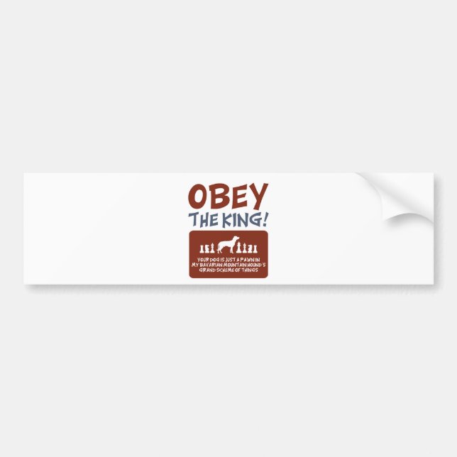 Bavarian Mountain Hound Bumper Sticker (Front)