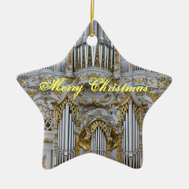 Bavarian organ Christmas ornament (Front)