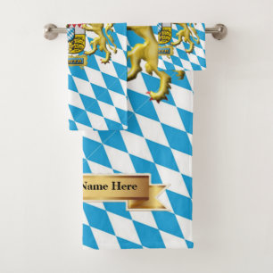 Bavarian Personalised Guest Gift Towel Set
