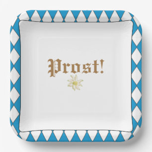 Bavarian Prost Paper Plate