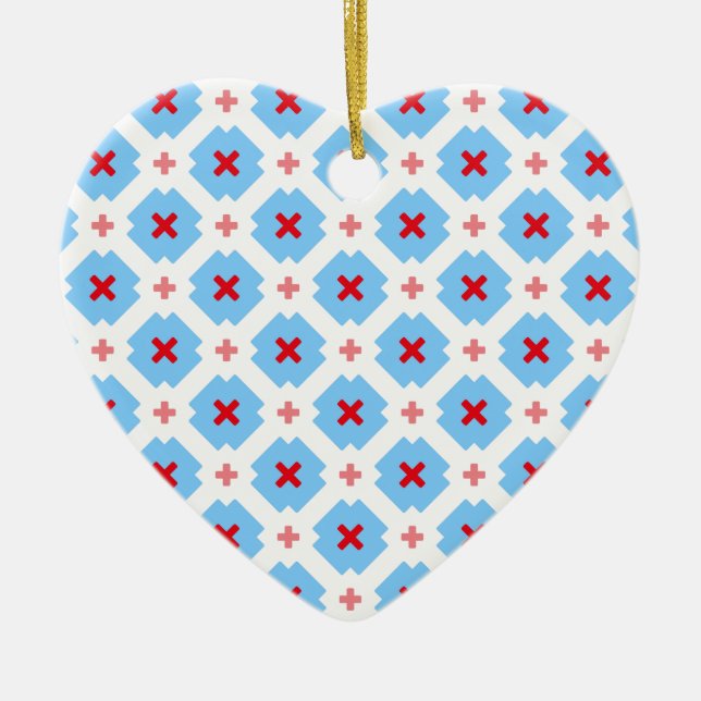 Bavarian subtle ceramic tree decoration (Front)