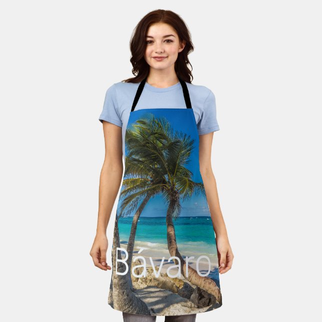 Bavaro Beach Caribbean Dominican Republic Souvenir Apron (Worn)