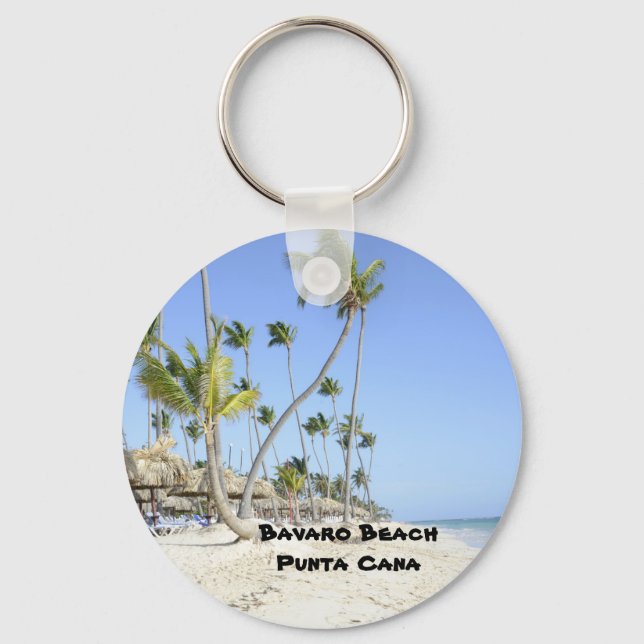 Bavaro Beach on the island of Punta Cana Key Ring (Front)