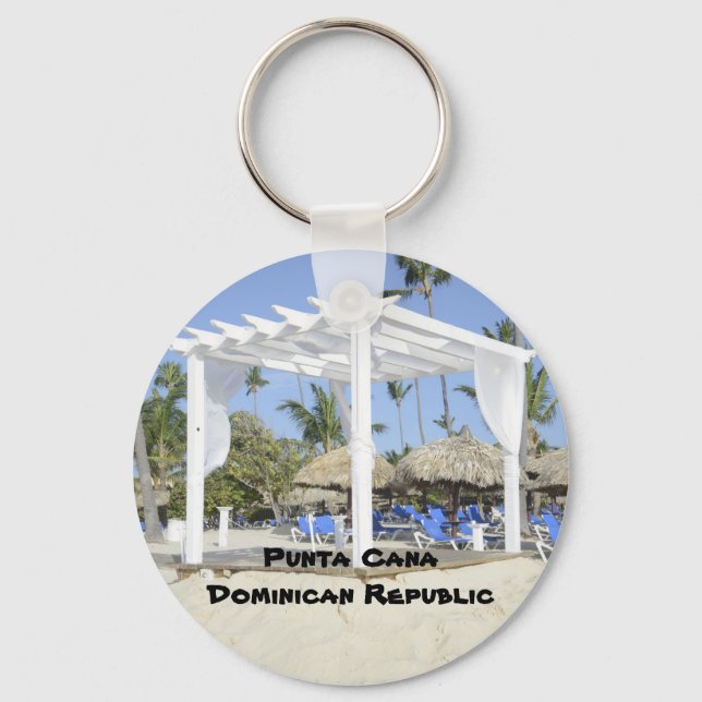 Bavaro Beach on the island of Punta Cana Key Ring (Front)