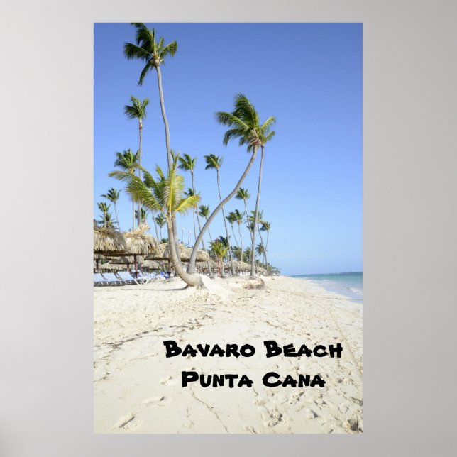 Bavaro Beach on the island of Punta Cana Poster (Front)