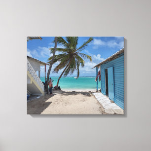 BAVARO BEACH PUNTA CANA #1 ON CANVAS 20 "x 16"