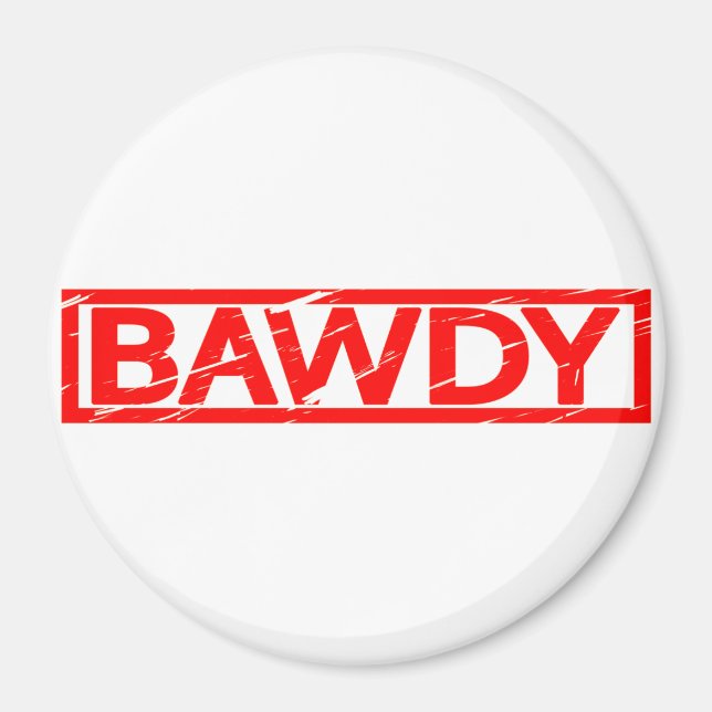 Bawdy Stamp Magnet (Front)