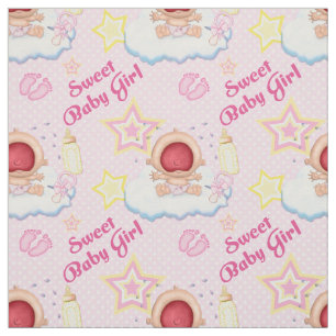 Bawling Baby Girl Fabric