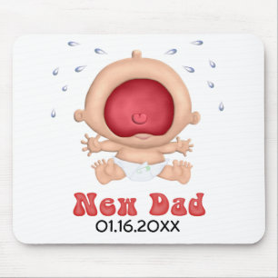 Bawling Baby - New Dad - Customise Mouse Pad