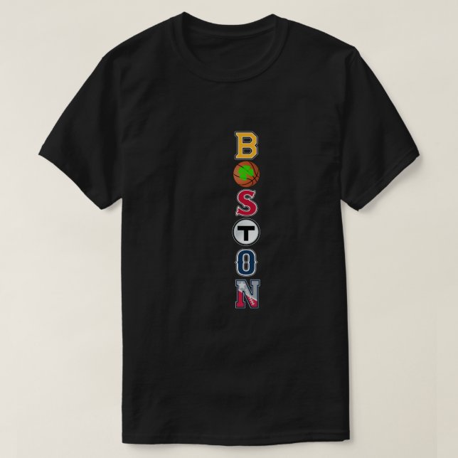Bawston Townie Sports Team Fan Boston Mass New Eng T-Shirt (Design Front)