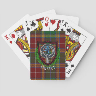 Baxter Scottish Clan Tartan & Crest Playing Cards