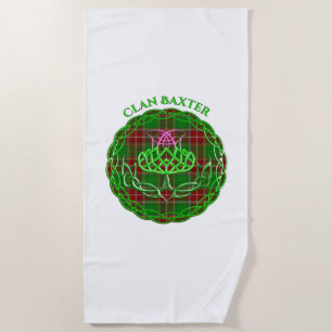Baxter Scottish Tartan Celtic Thistle Beach Towel
