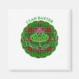 Baxter Scottish Tartan Celtic Thistle Magnet