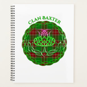 Baxter Scottish Tartan Celtic Thistle Planner