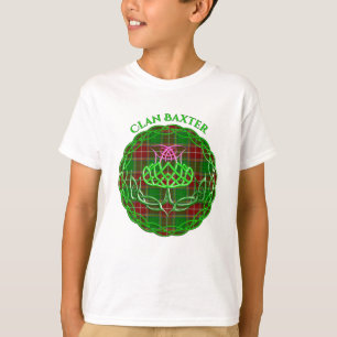Baxter Scottish Tartan Celtic Thistle T-Shirt