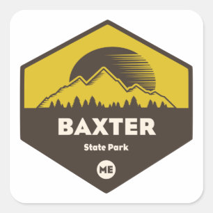 Baxter State Park, Maine Square Sticker