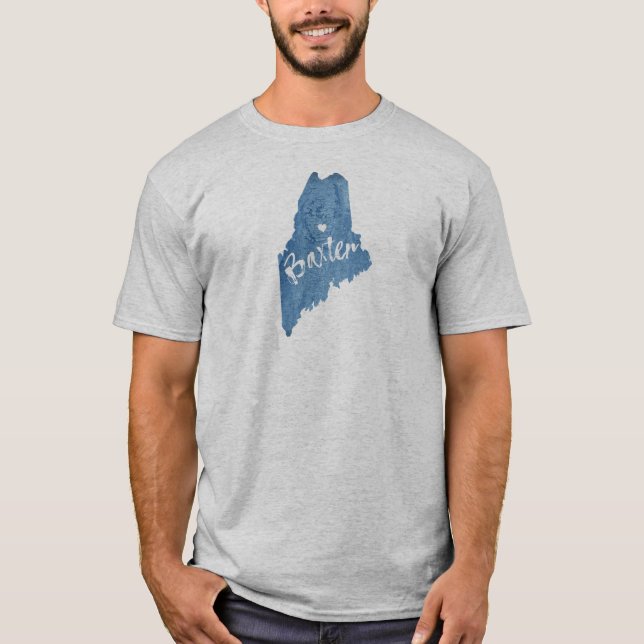 Baxter State Park Maine Wood Grain T-Shirt (Front)