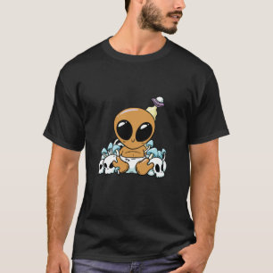 bay alien space aliens cute ufo T-Shirt