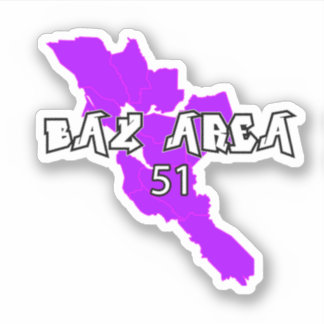 Bay Area 51 Vinyl Sticker
