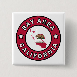 Bay Area California 15 Cm Square Badge