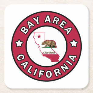 Bay Area California Square Paper Coaster