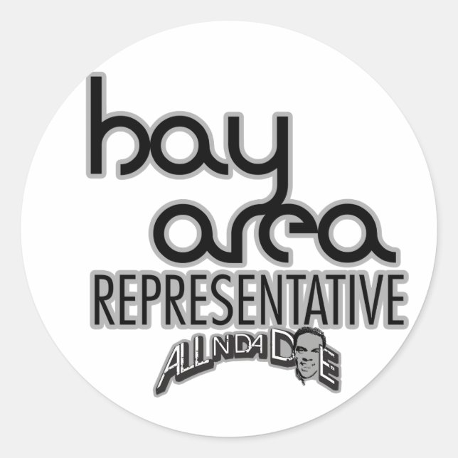 Bay Area Representative Classic Round Sticker (Front)