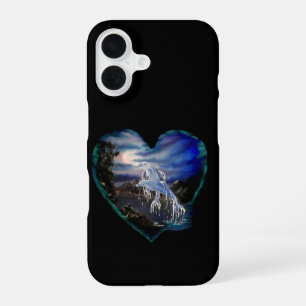 Bay at Night , Dolphin Love iPhone 16 Case