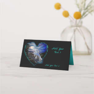Bay at Night , Dolphin Love Place Card