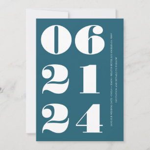 Bay Blue clean elegant modern and minimalistic Invitation