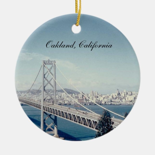 Bay Bridge California Ornament (Front)