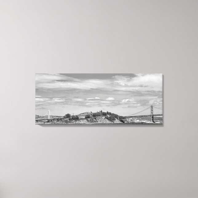 Bay Bridge Stretched Canvas Print (Front)