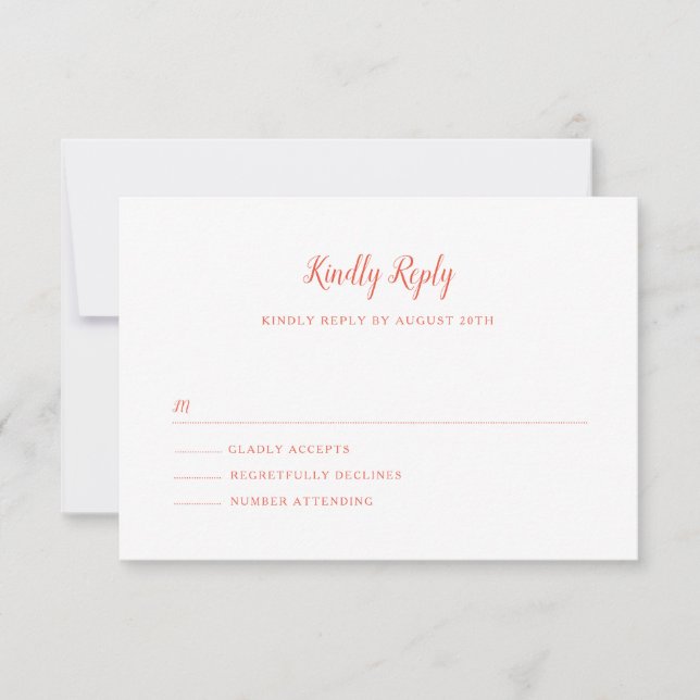 Bay Bridge Wedding RSVP Card (Front)