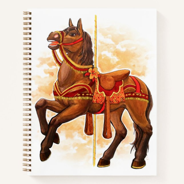Bay Carousel Horse Notebook (Front)