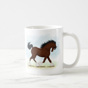 Bay Clydesdale Horse Coffee Mug