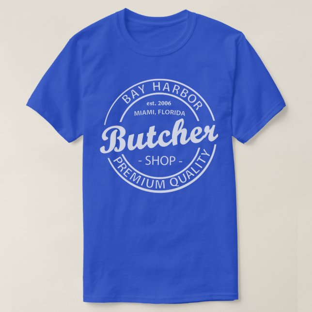 Bay Harbour Butcher Shop white T-Shirt (Design Front)