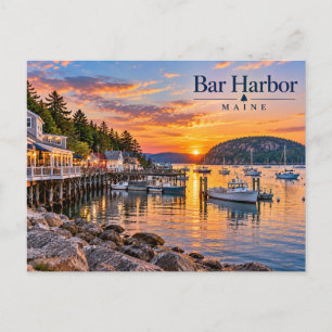 Bay Harbour Maine Postcard