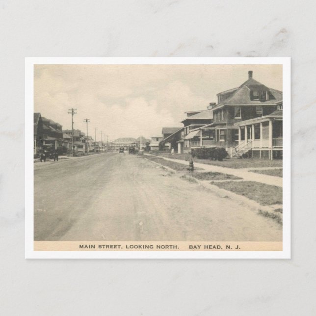 Bay Head NJ 1910s Vintage View Postcard (Front)