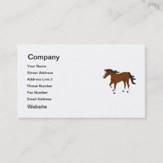 Bay Horse Business Card