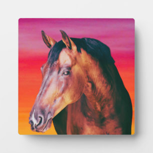Bay Horse Gradient    Plaque